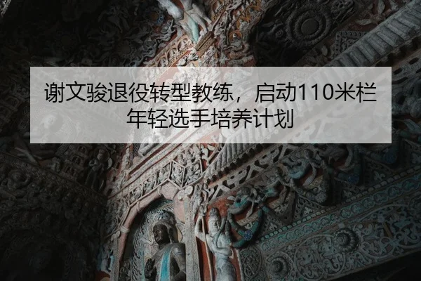 谢文骏退役转型教练，启动110米栏年轻选手培养计划